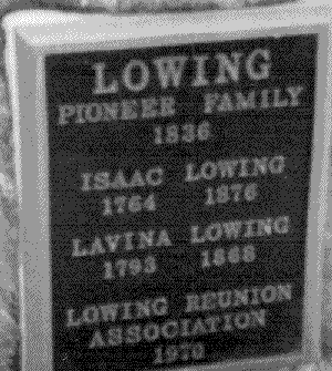 Isaac Lowing Headstone